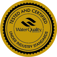 Water Quality Association Gold Seal: tested and certified under industry standards
